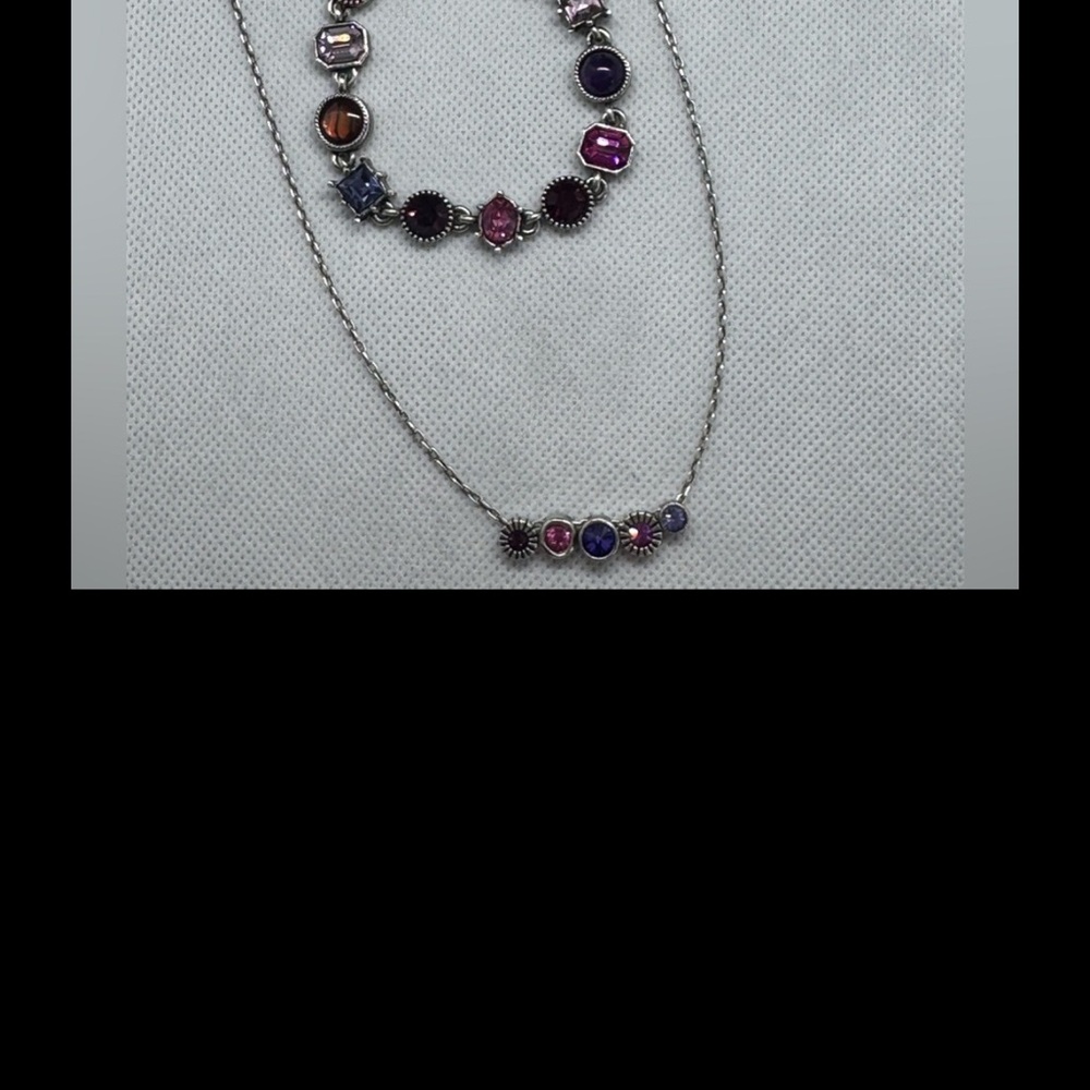 Patricia Locke Elegant Multi-Color Gemstone Necklace only